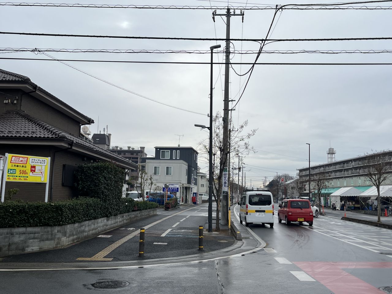 鶴瀬駅前街道／街灯移設工事