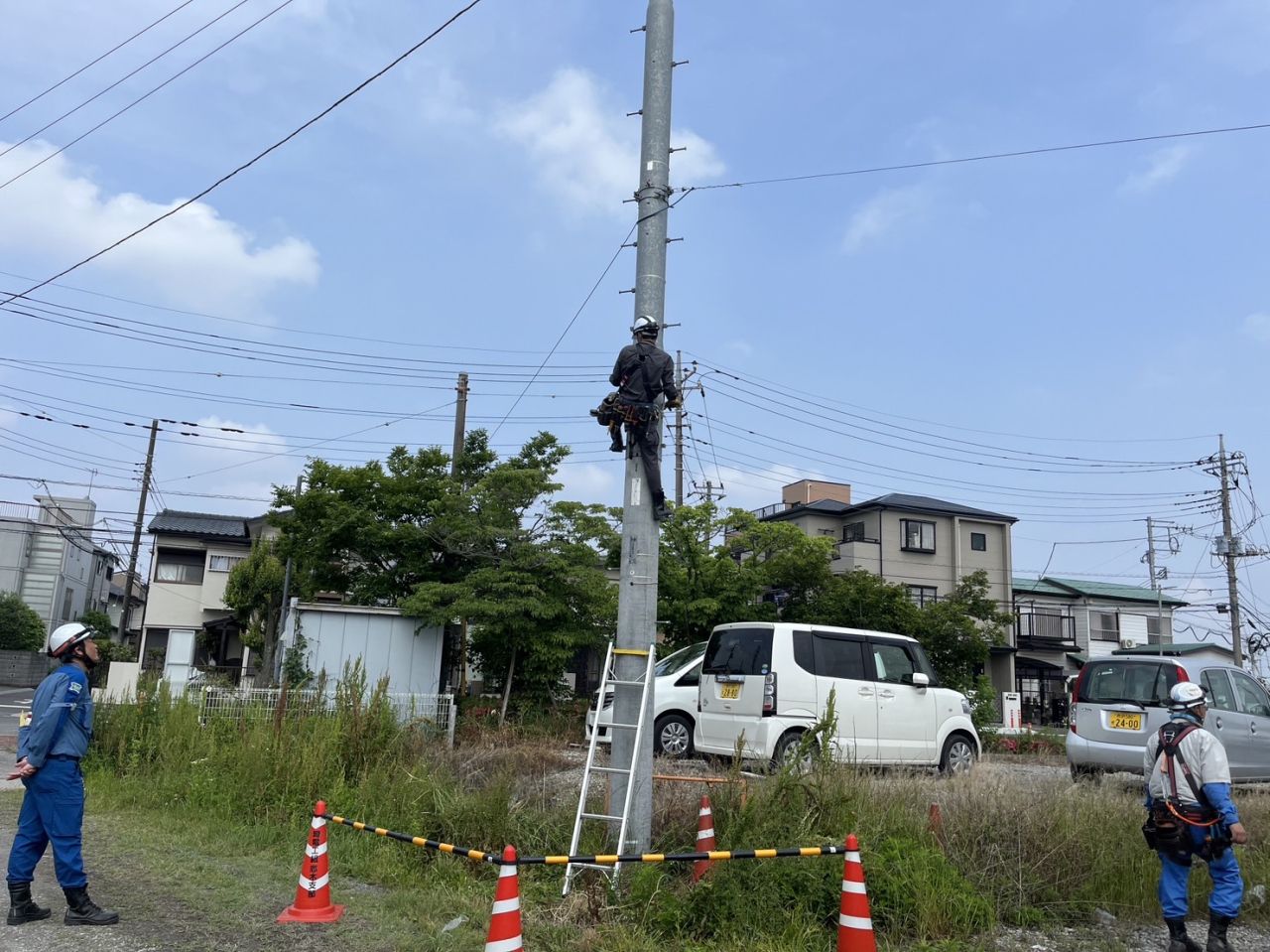 埼玉電気工事組合主催
電信柱昇降訓練